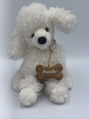 Peluche cane barboncino bianco